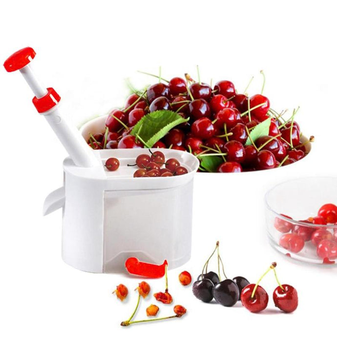 Easy Cherry Pitter Container Cherry Seed Remover Machine Cherry Pitters Olive Pitter Fruit Vegetable Tools Kitchen Gadgets