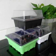 Load image into Gallery viewer, 12 Cells Hole Plant Seeds Grow Box Tray Insert Propagation Seeding Case